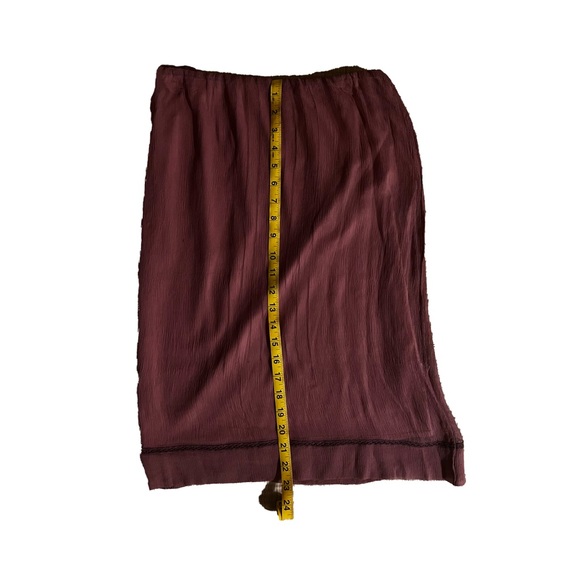 Vintage Max Studio 100% sheer silk lined skirt size S - Picture 7 of 8